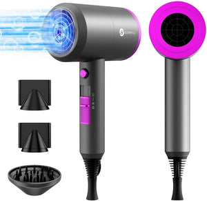 Ionic Hair Dryer, Powerful 1800W Fast Drying Low Noise