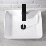 Bathroom Vessel Sink - Dorzom 16x12 Inch Ceramic