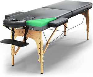 Foam Massage Table - Easy Set Up - Foldable & Portable with Carrying Case