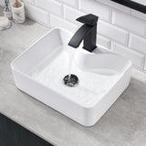 Bathroom Vessel Sink - Dorzom 16x12 Inch Ceramic