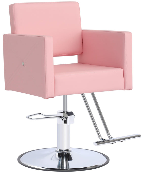 Salon Chair for Hair Stylist, Height Adjustable Hydraulic Hair Reclining Salon