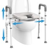 Toilet Seat with Handles, FSA/HSA Eligible Toilet Seat Risers