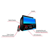 2-in-1 Rapid Battery Charger and Maintainer, SC1304 - Fully Automatic, 15 Amps, 12 Volt and 6 Volt