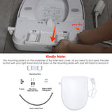 Toilet Seat,Elongated Smart Electric Bidet with Remote Control