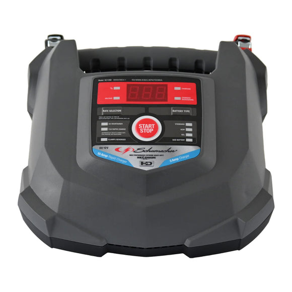 Electric Car Battery Charger and Maintainer SC1280 4-in-1, 15 Amp, Fully Automatic for 6v and12v Automobile Batteries