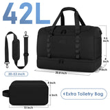 Weekender Overnight Bag with Toiletry Bag, Carry on Bags for Airplane for Travel,