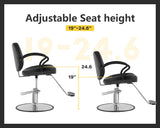 Duty Pump Adjustable Hydraulic Chair for Hair Stylist Women Man