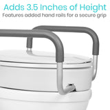 Toilet Seat Risers for Seniors (Raised with Handles) Grab Bar Seat for Seniors - Options