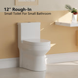 Toilet For Bathroom, Dual Flush Toilet with Soft Closing Seat