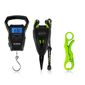 Fishing Tools Kit With Tape Measure 110lb/50kg,7" Stainless Steel Pliers,5" Fish Lip Gripper