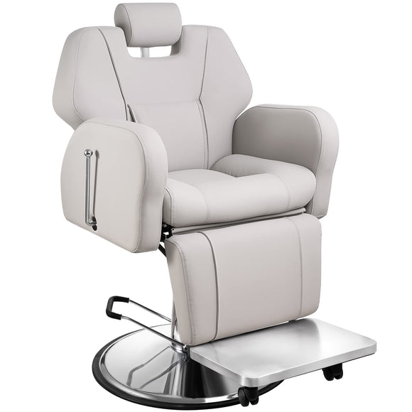 Barber Chair, Reclining Salon Chair for Hair Stylist