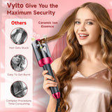 Curling Iron, Automatic Hair Curler with 1" Large Rotating Barrel & 4 Temps Hair