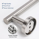 Bathroom Hardware Set- Premium 304 Stainless Steel Toilet Roll Holder and Towel Rack