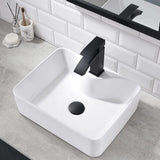 Bathroom Vessel Sink - Dorzom 16x12 Inch Ceramic