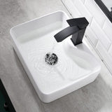 Bathroom Vessel Sink - Dorzom 16x12 Inch Ceramic