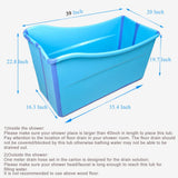 Tub Bathtub for Toddler Children Twins Petite Adult Blue