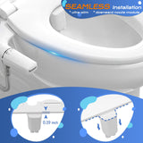 Slim Bidet Attachment for Toilet - Dual Nozzle (Frontal & Rear Wash