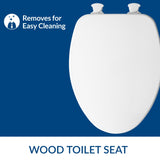 Toilet Seat with Easy Clean & Change Hinge