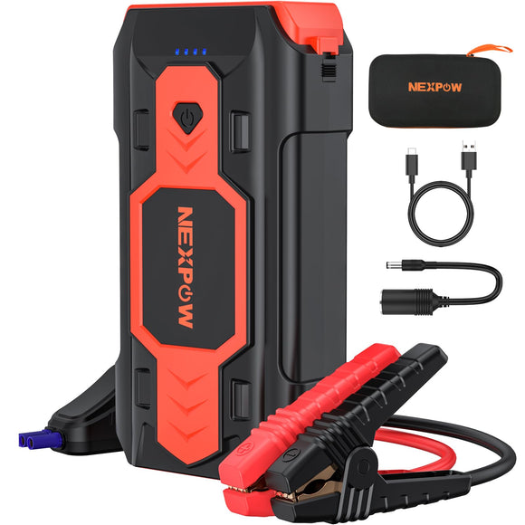 NEXPOW Battery Jump Starter 2500A Car Jump Starter (up to 8.0L Gas/8L Diesel Engines)