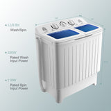 Portable Washing Machine, Twin Tub 18 Lbs Capacity, Washer