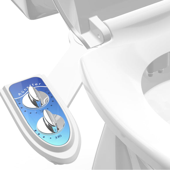 Toilet Bidet with Dual Nozzles Sprayer, Adjustable Water