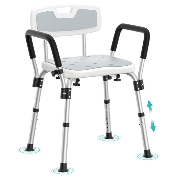 Shower Chair for Inside Shower Tub, 6 Adjustable Height Shower Seat