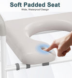 Toilet Seat Risers for Seniors, FSA HSA Eligible Adjustable Raised Toilet Seat with Handles,