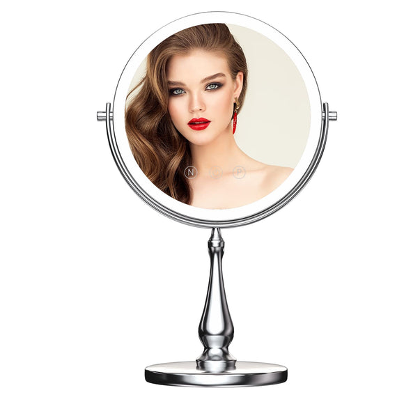 Lighted Makeup Mirror, 1X/10X Magnifying Vanity Mirror