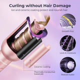 Automatic Hair Curler with 1" Rotating Curling Iron