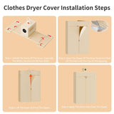 Portable Clothes Dryer, 850W Travel Mini Dryer for Clothes,