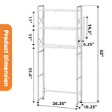 Toilet Storage Rack with Toilet Paper Holder, Heavy Duty Metal