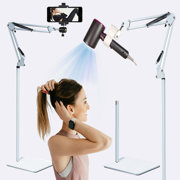 Hair Dryer Stand Holder Adjustable Hands Free Hair Dryer Holder