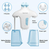 Nasal Irrigation System with 50 Salt Packets (Blue), Sinus Rinse Machine, Nose Cleaner