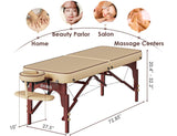 Professional Massage Table Portable Reinforced Wooden Leg