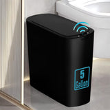 Bathroom Trash Can with Lid, Automatic Garbage Can Touchless