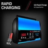 2-in-1 Rapid Battery Charger and Maintainer, SC1304 - Fully Automatic, 15 Amps, 12 Volt and 6 Volt