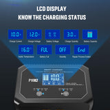 20-Amp (10 Amp 2 Bank) Dual Smart Marine Charger,Fully-Automatic Car Battery Charger,12V and 24V