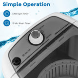 Portable Washing Machine, 5.5 lbs Washing Capacity, Compact Laundry