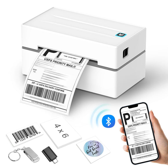 Thermal Shipping Label Printer, Wireless 4x6 Shipping