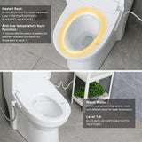 Toilet Seat,Elongated Smart Electric Bidet with Remote Control