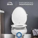 Raised Toilet Seat for Seniors, Clean Shield Guard