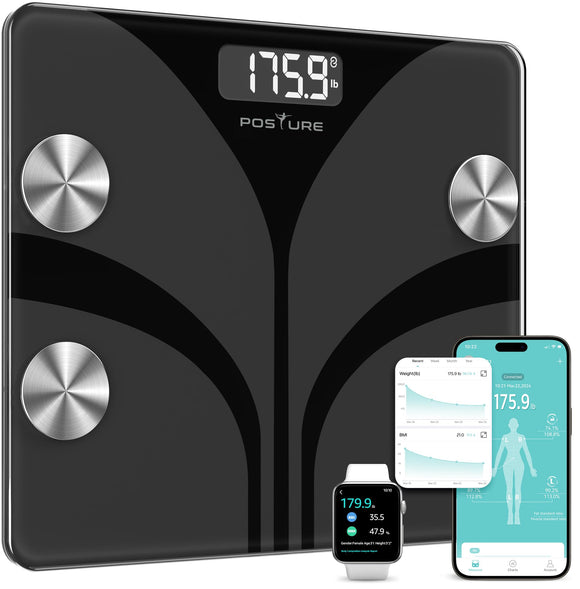 Body Weight, Digital Bathroom Smart Scale LCD Display, 13 Body