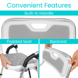 Seat With Arms And Back - Foldable Bathroom Chairs For Sitting