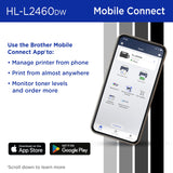 Brother HL-L2460DW Wireless Compact Monochrome Laser Printer