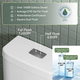 Toilet, Water Sensed, Water Saving Toilet 0.8/1.26 GPF, MAP