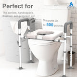 Toilet Seat with Handles, FSA/HSA Eligible Toilet Seat Risers