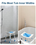 Shower Chair for Inside Shower, FSA/HSA Eligible 400 lbs Adjustable Shower