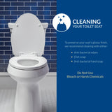 Raised Toilet Seat for Seniors, Clean Shield Guard