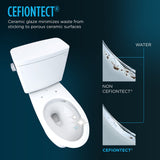 Two-Piece Round 1.28 GPF Universal Height TORNADO FLUSH Toilet