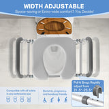 Raised Toilet Seat with Handles, Soft Padded Toilet Seat Risers for Seniors